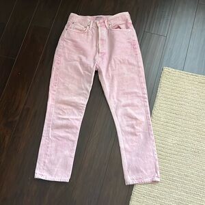 Agolde Pink Wash Jeans